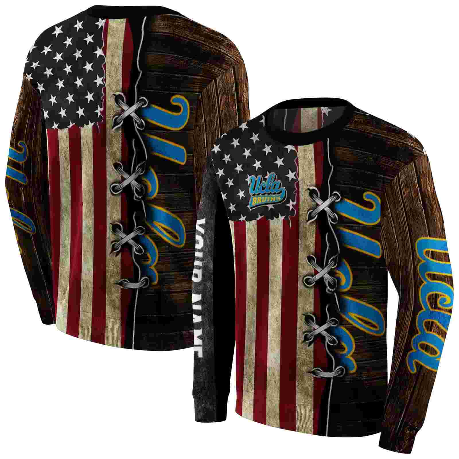 custom ucla bruins american pride hoodie premium grade