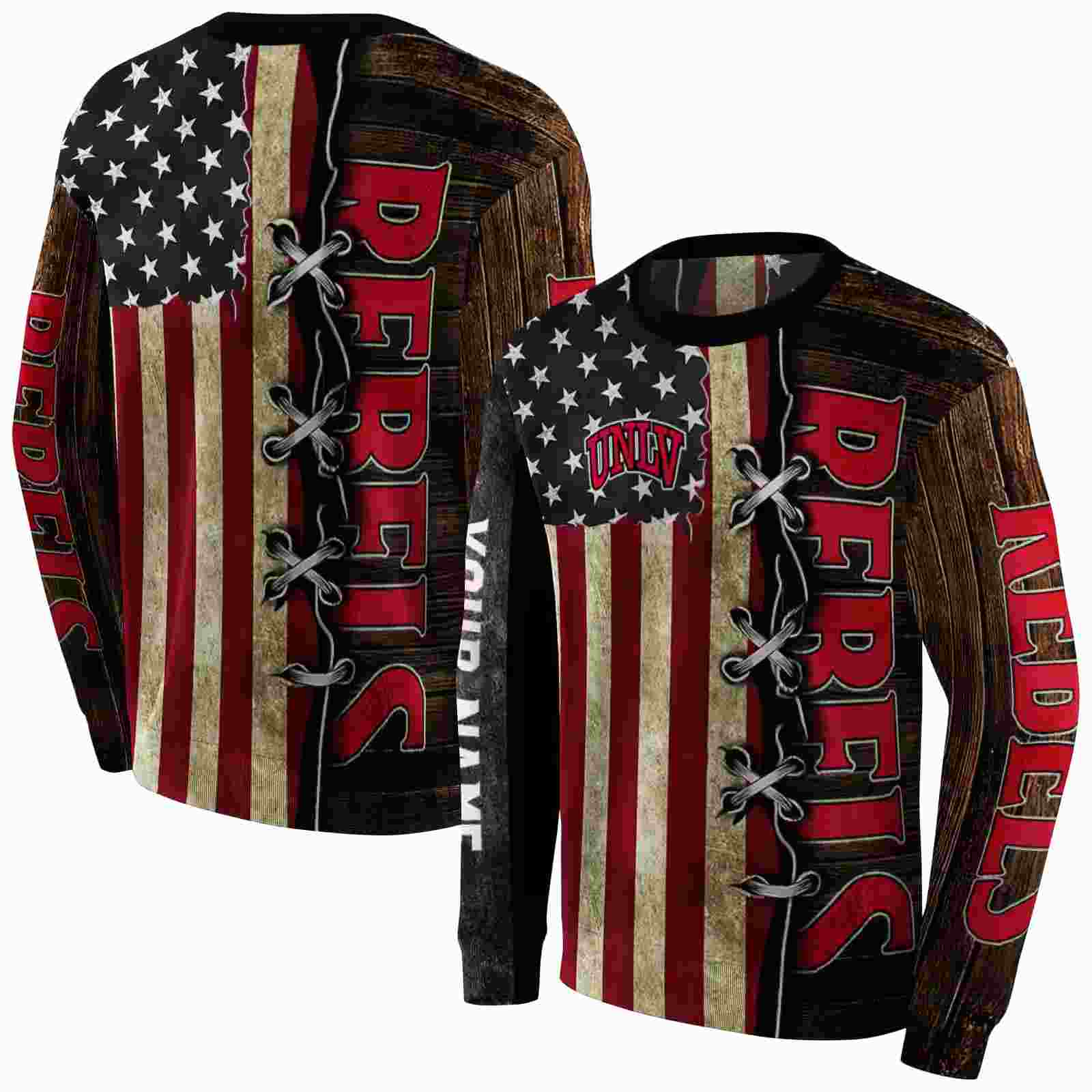 custom unlv rebels american pride hoodie premium grade