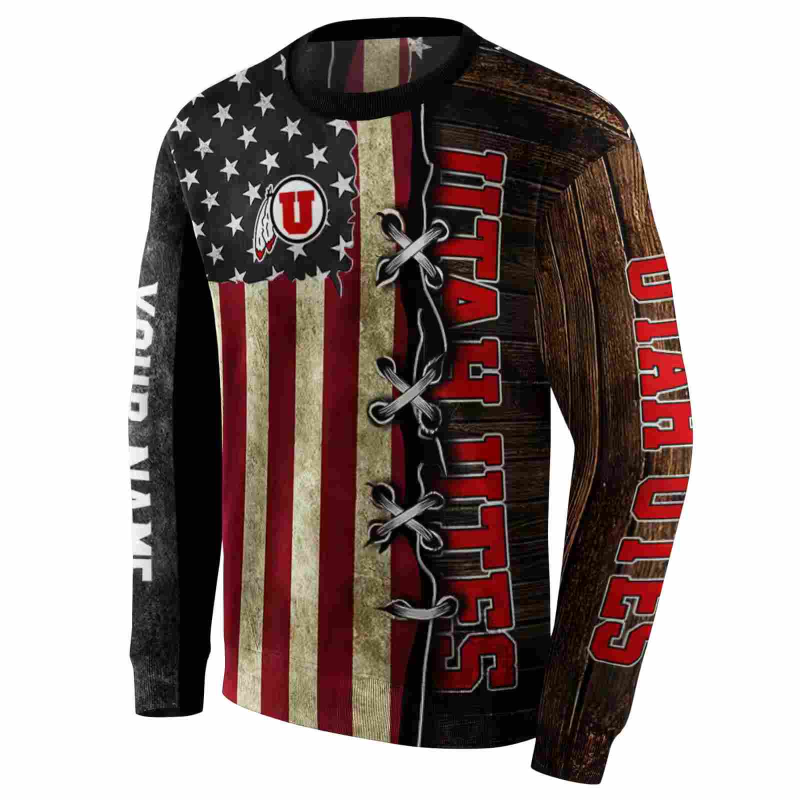 custom utah utes american pride hoodie new arrival