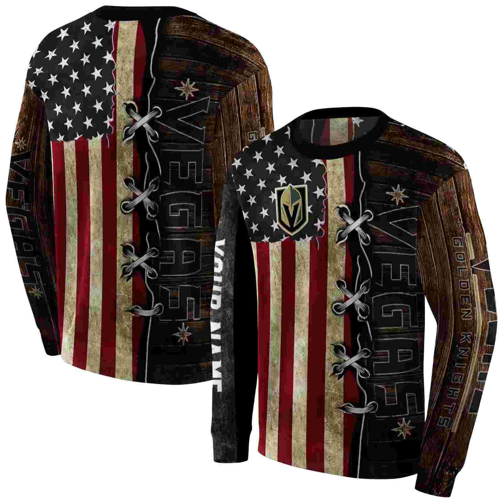 custom vegas golden knights american pride hoodie premium grade