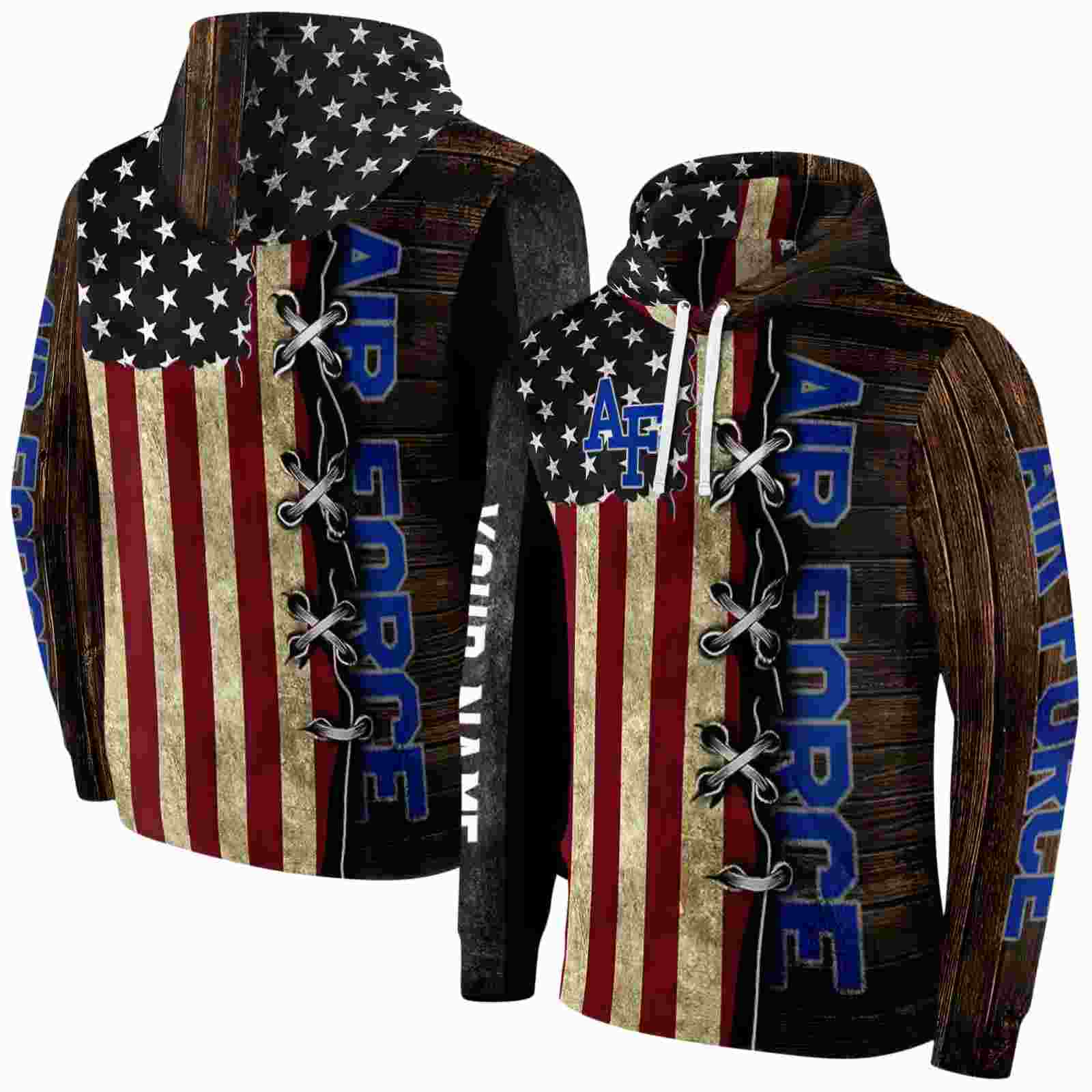 customized air force falcons american pride hoodie fashion forward