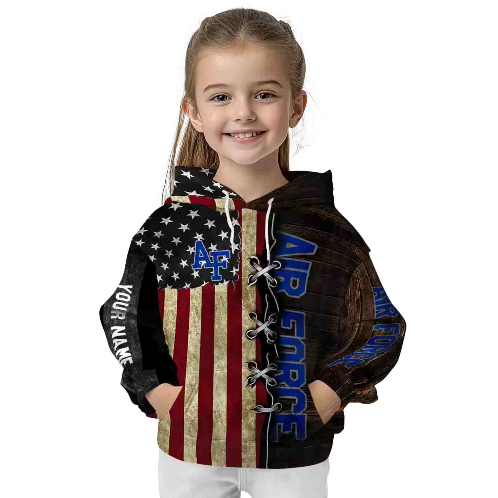 customized air force falcons american pride hoodie top rated