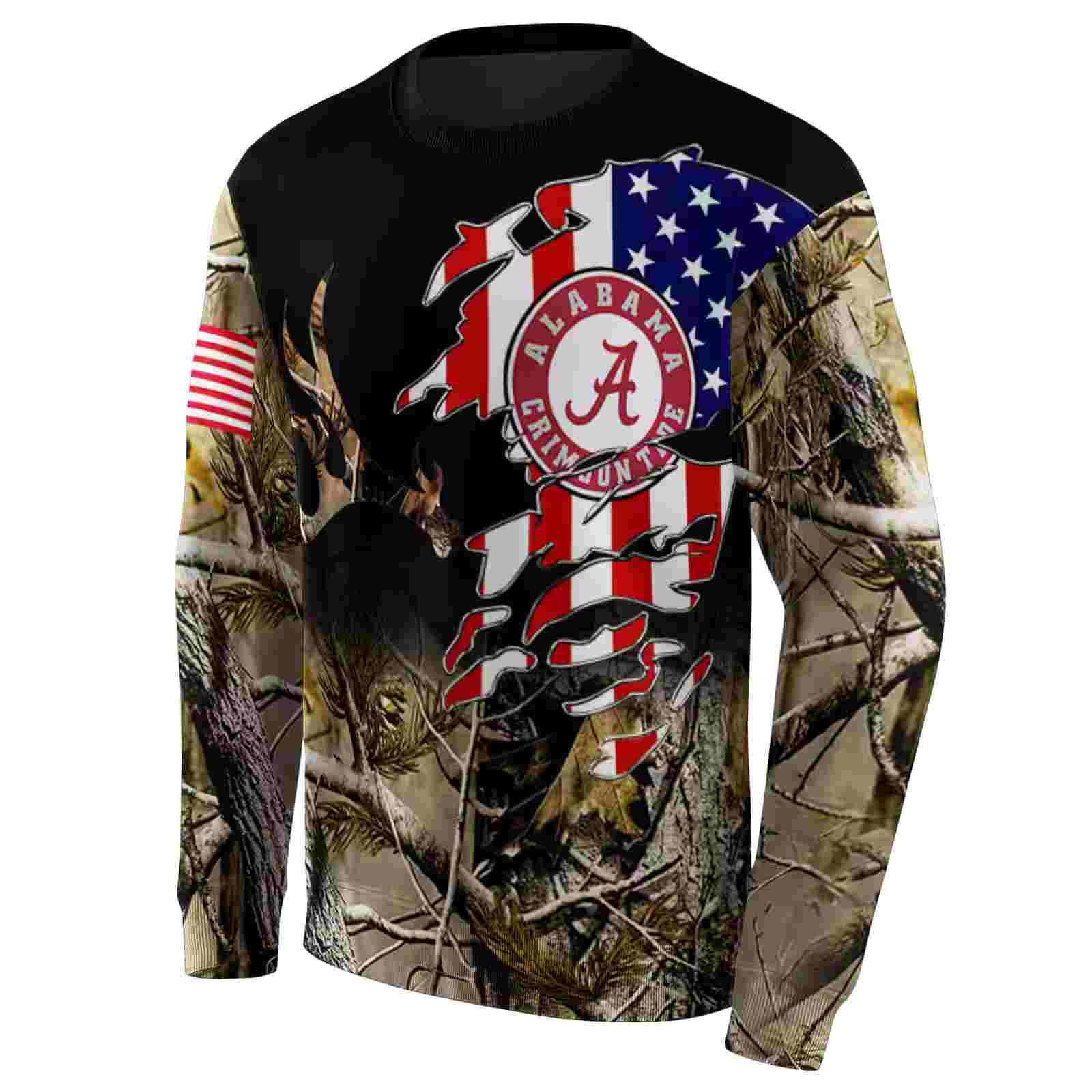 customized alabama crimson tide tree camo hoodie new arrival