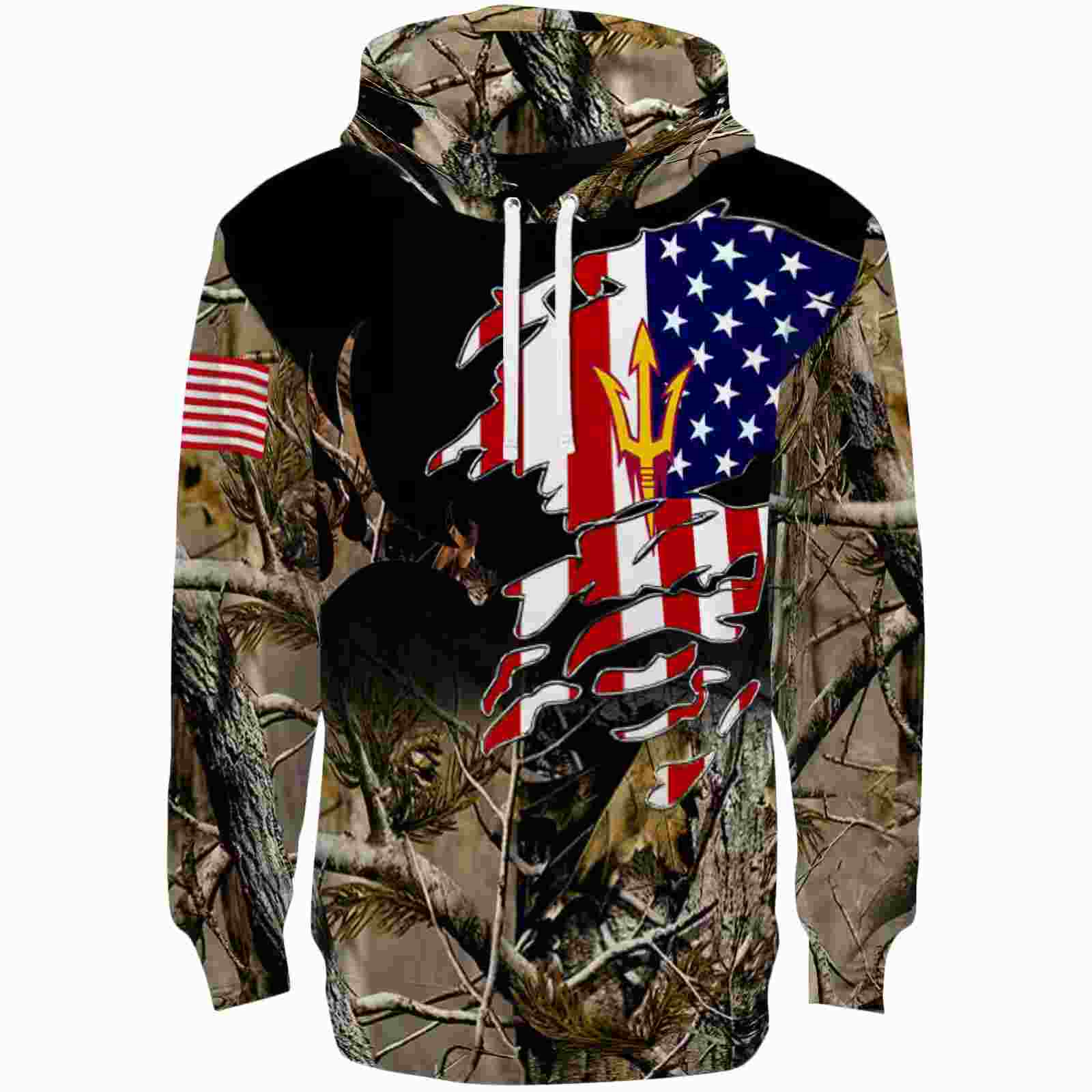 Customized Arizona State Sun Devils Tree Camo Hoodie