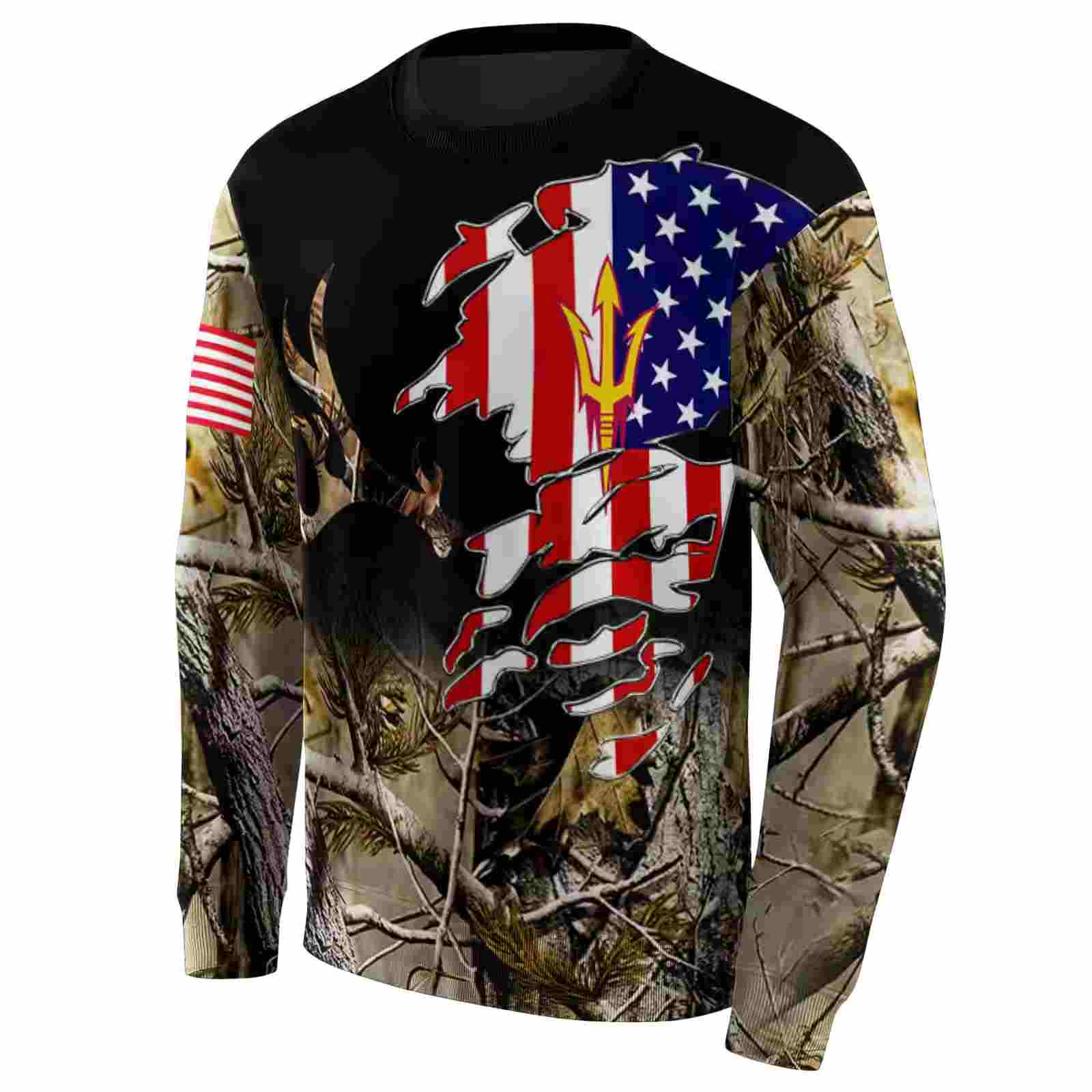 customized arizona state sun devils tree camo hoodie new arrival