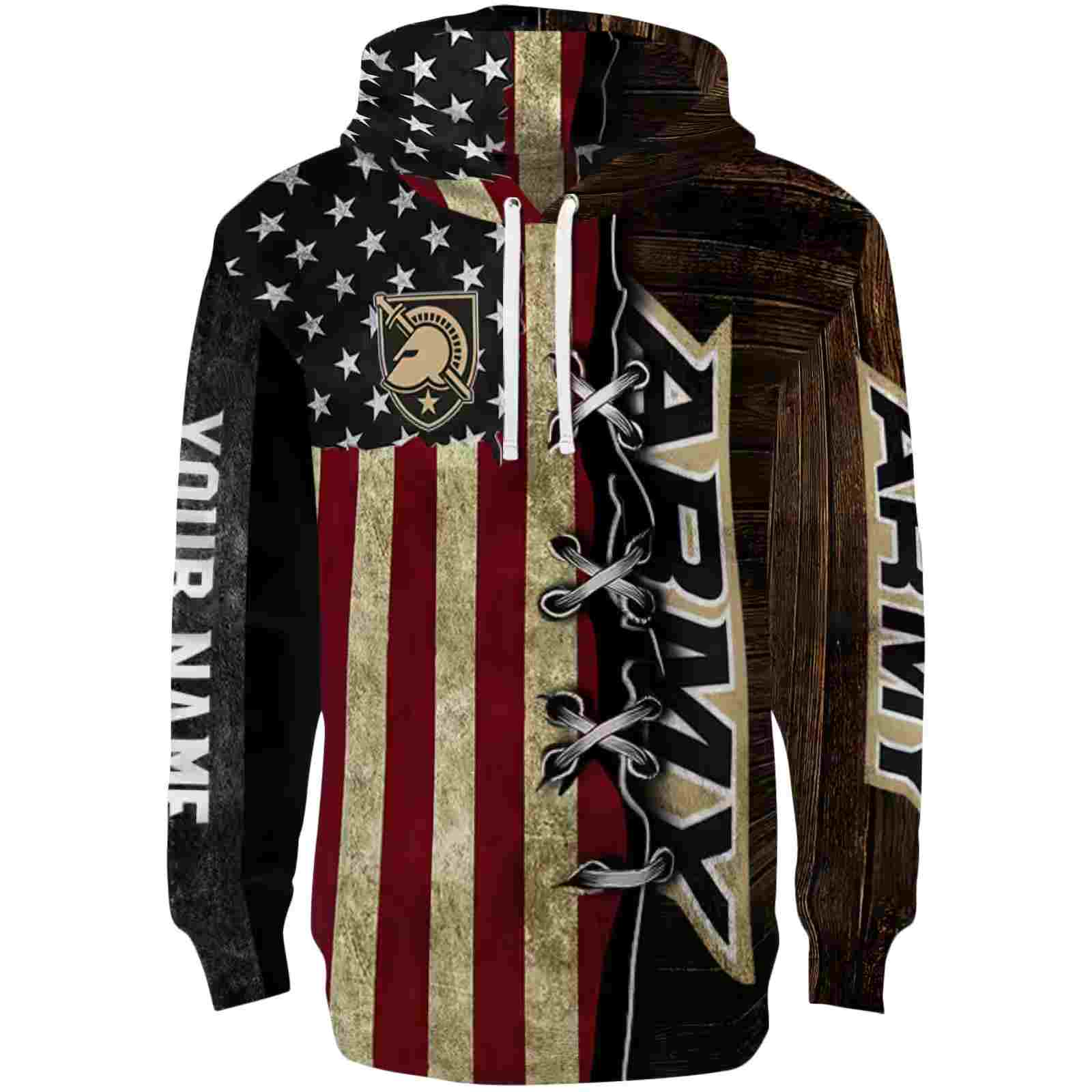 Customized Army Black Knights American Pride Hoodie