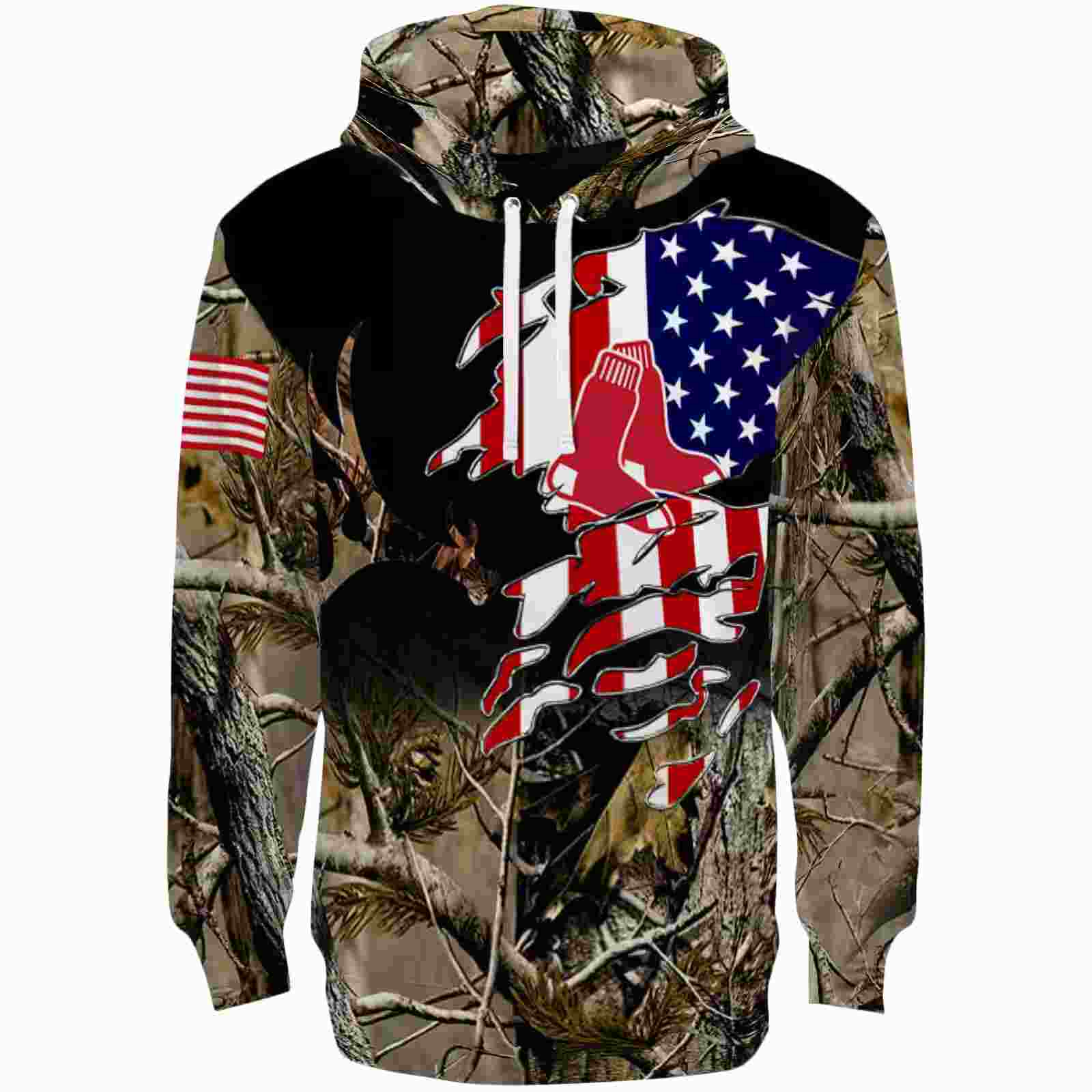 Customized Boston Red Sox Tree Camo Hoodie