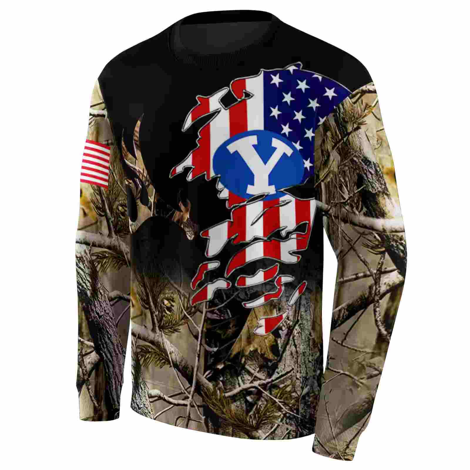 customized byu cougars tree camo hoodie new arrival