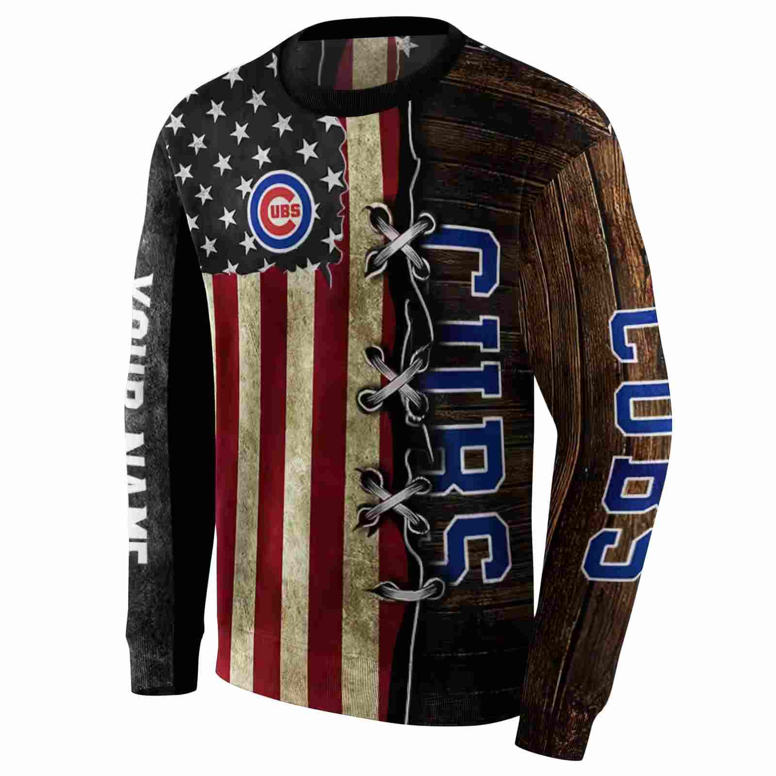 customized chicago cubs american pride hoodie new arrival