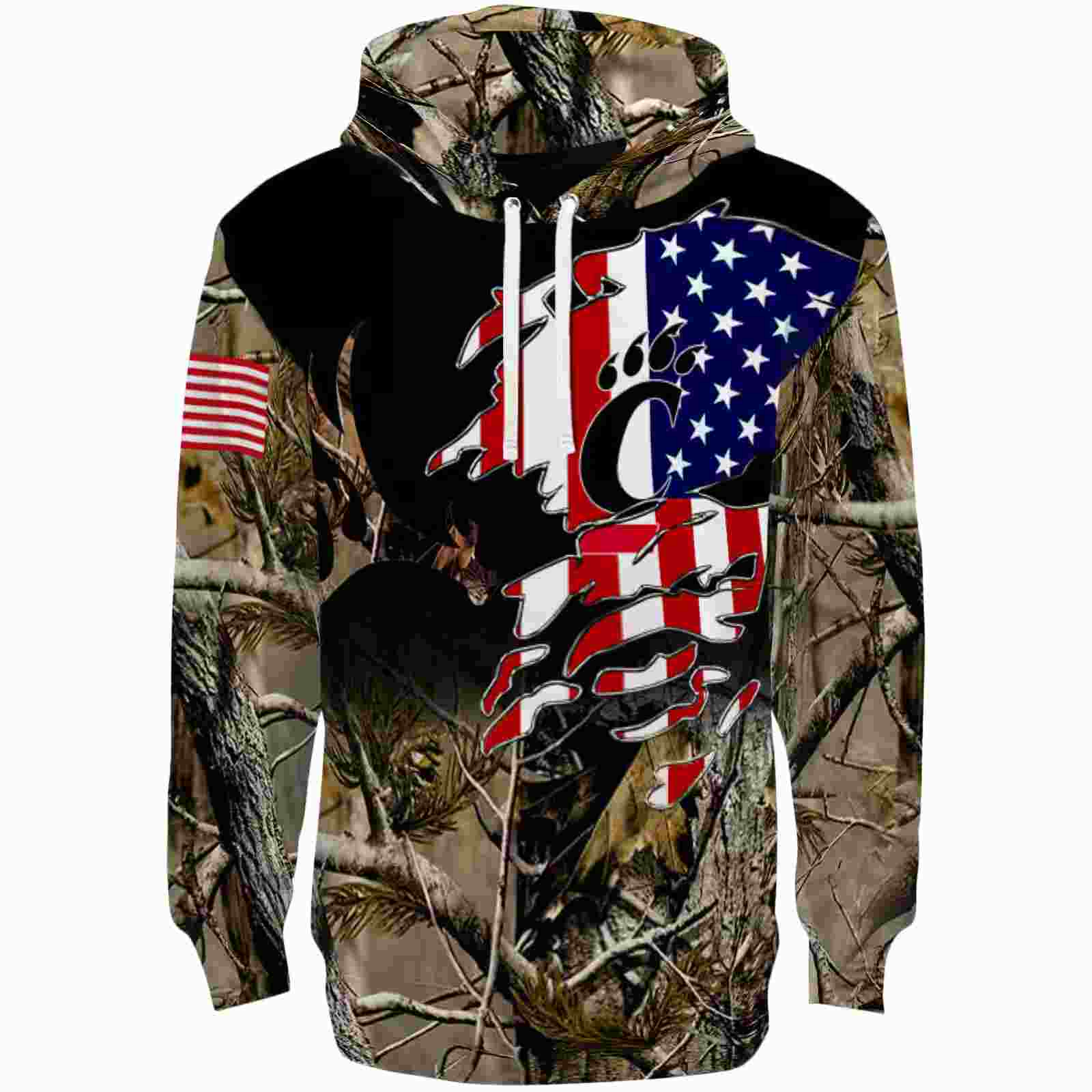 Customized Cincinnati Bearcats Tree Camo Hoodie