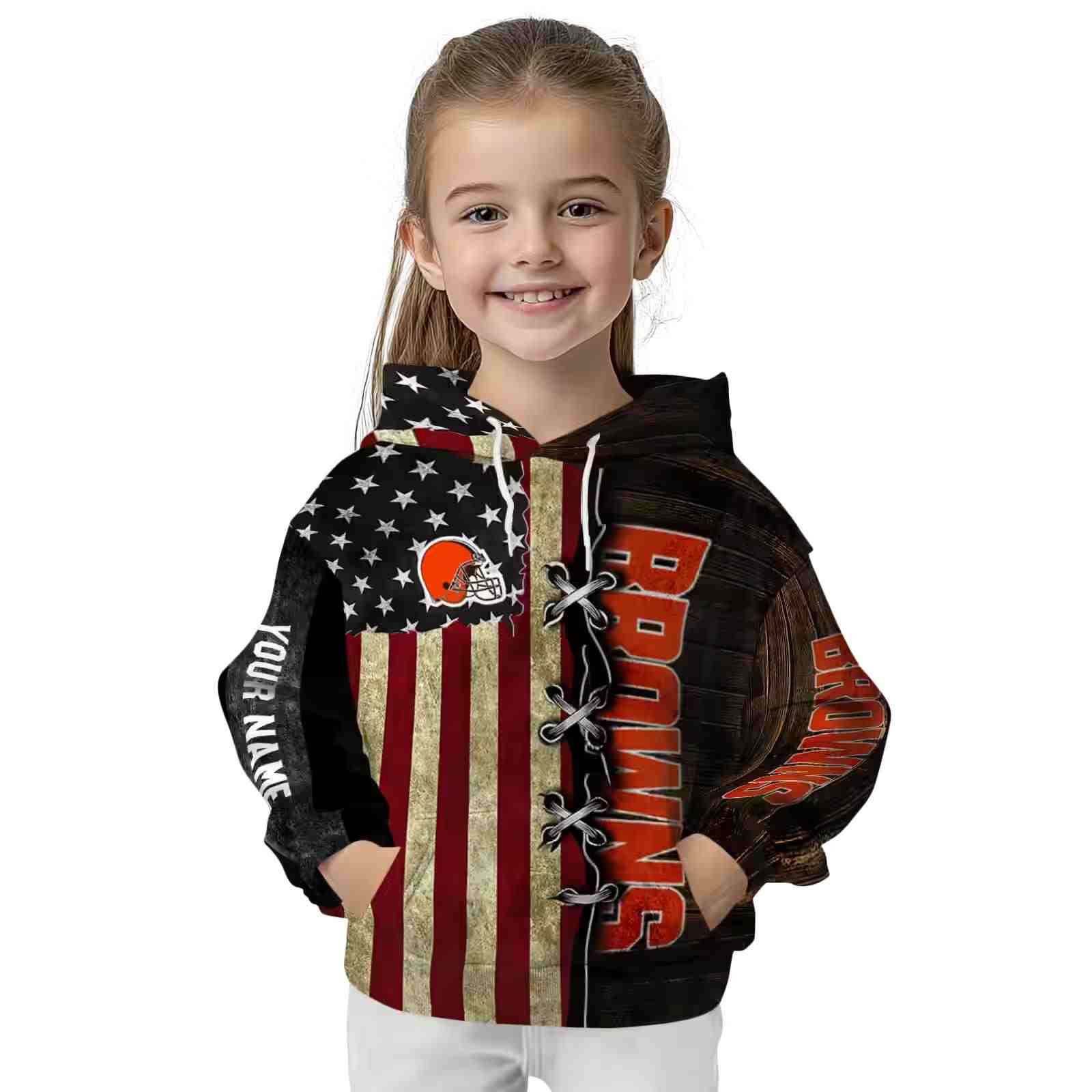 customized cleveland browns american pride hoodie top rated