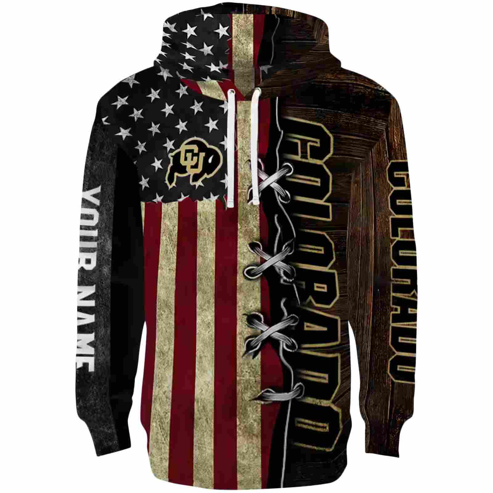 Customized Colorado Buffaloes American Pride Hoodie