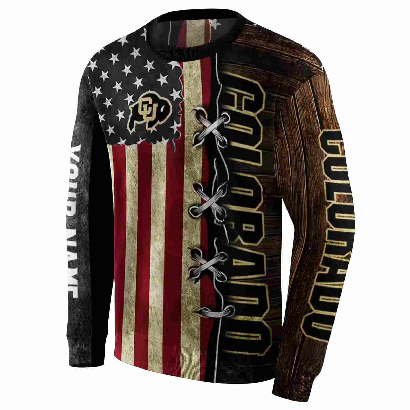 customized colorado buffaloes american pride hoodie new arrival