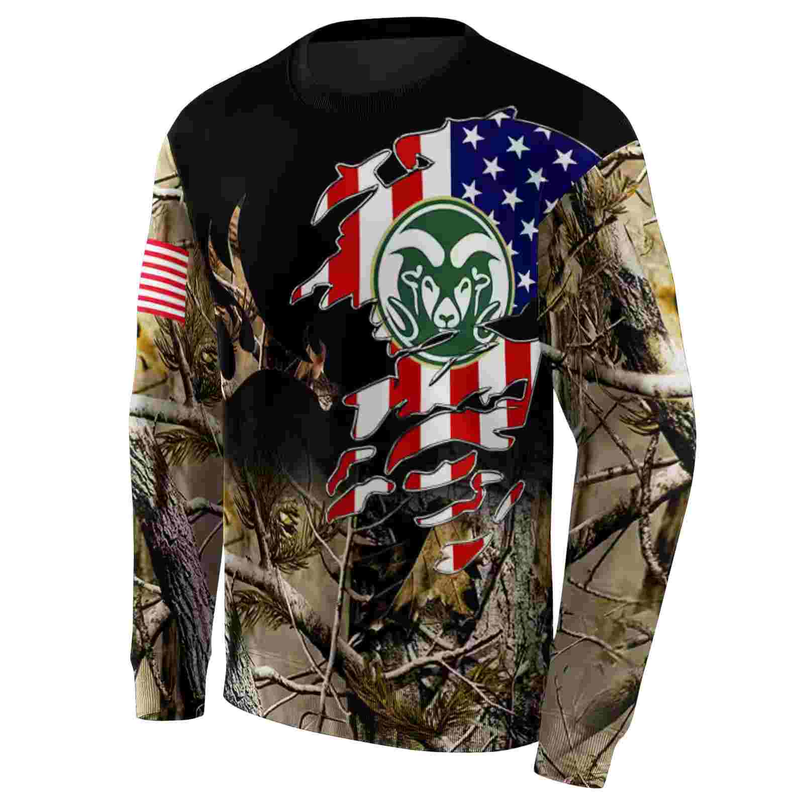 customized colorado state rams tree camo hoodie new arrival