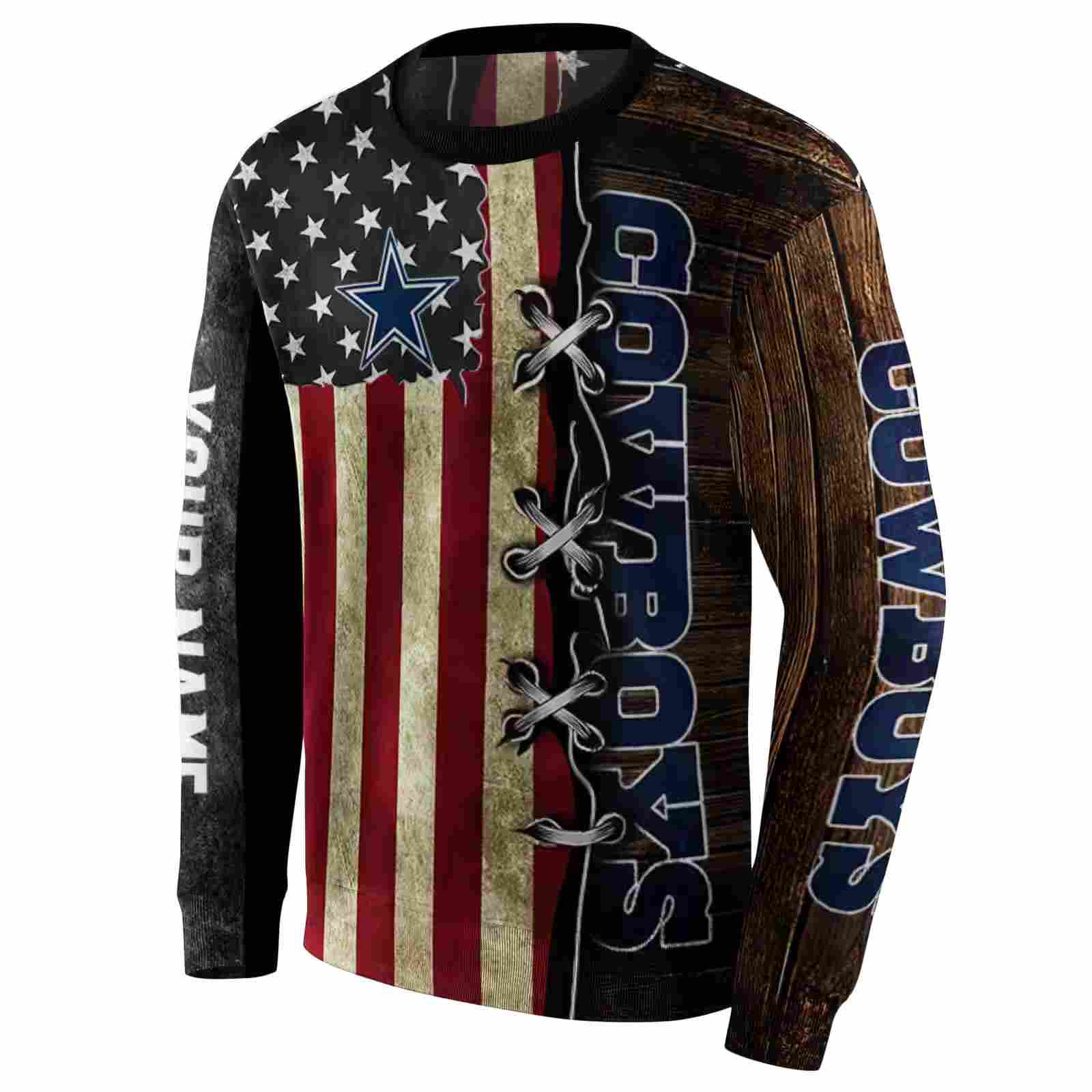 customized dallas cowboys american pride hoodie new arrival