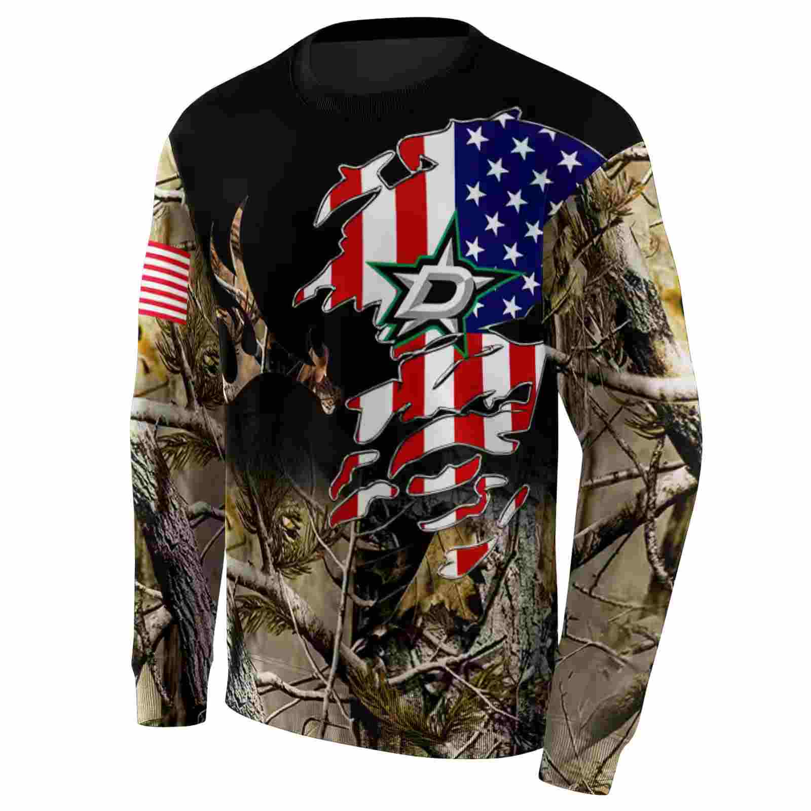 customized dallas stars tree camo hoodie new arrival