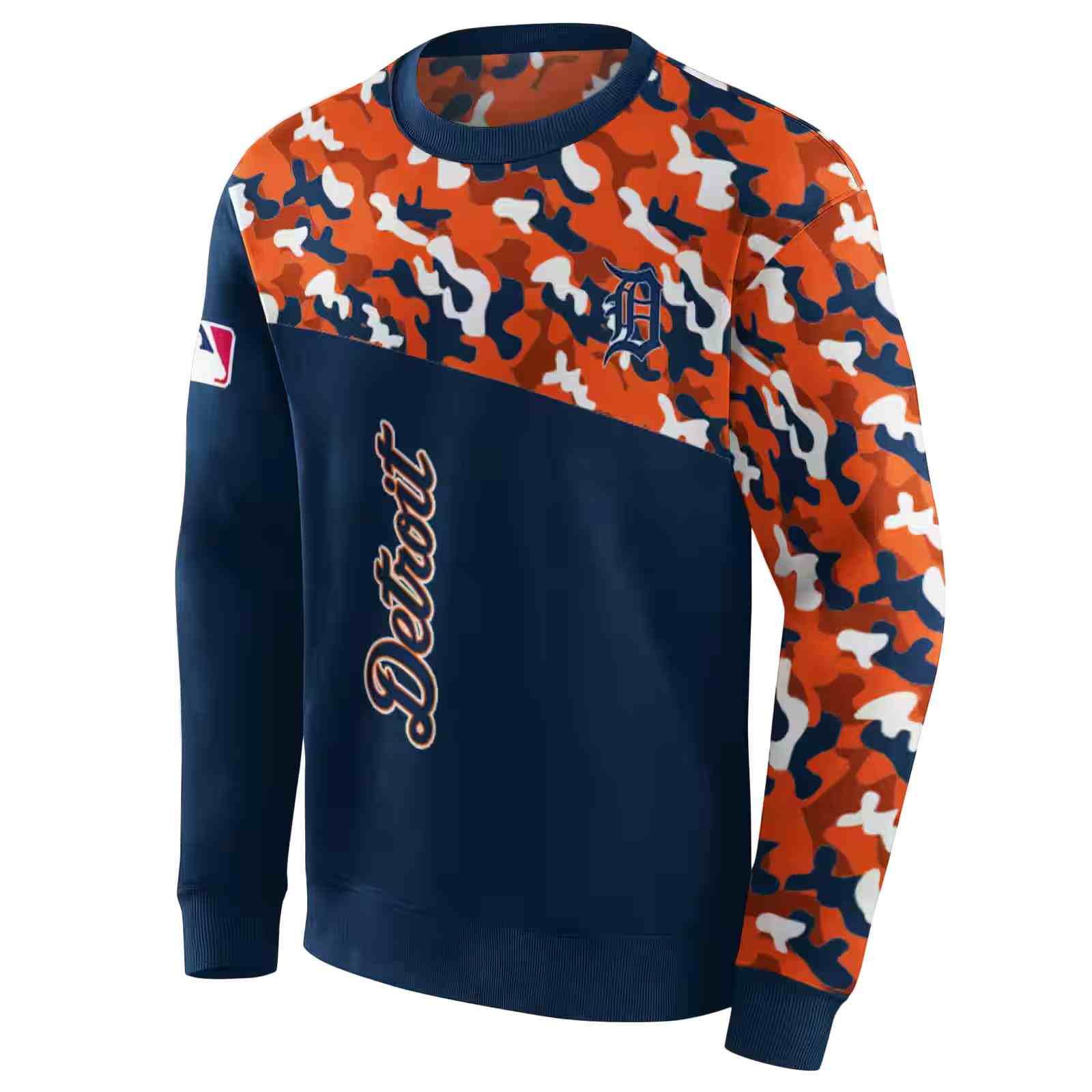 customized detroit tigers camo pattern navy hoodie new arrival