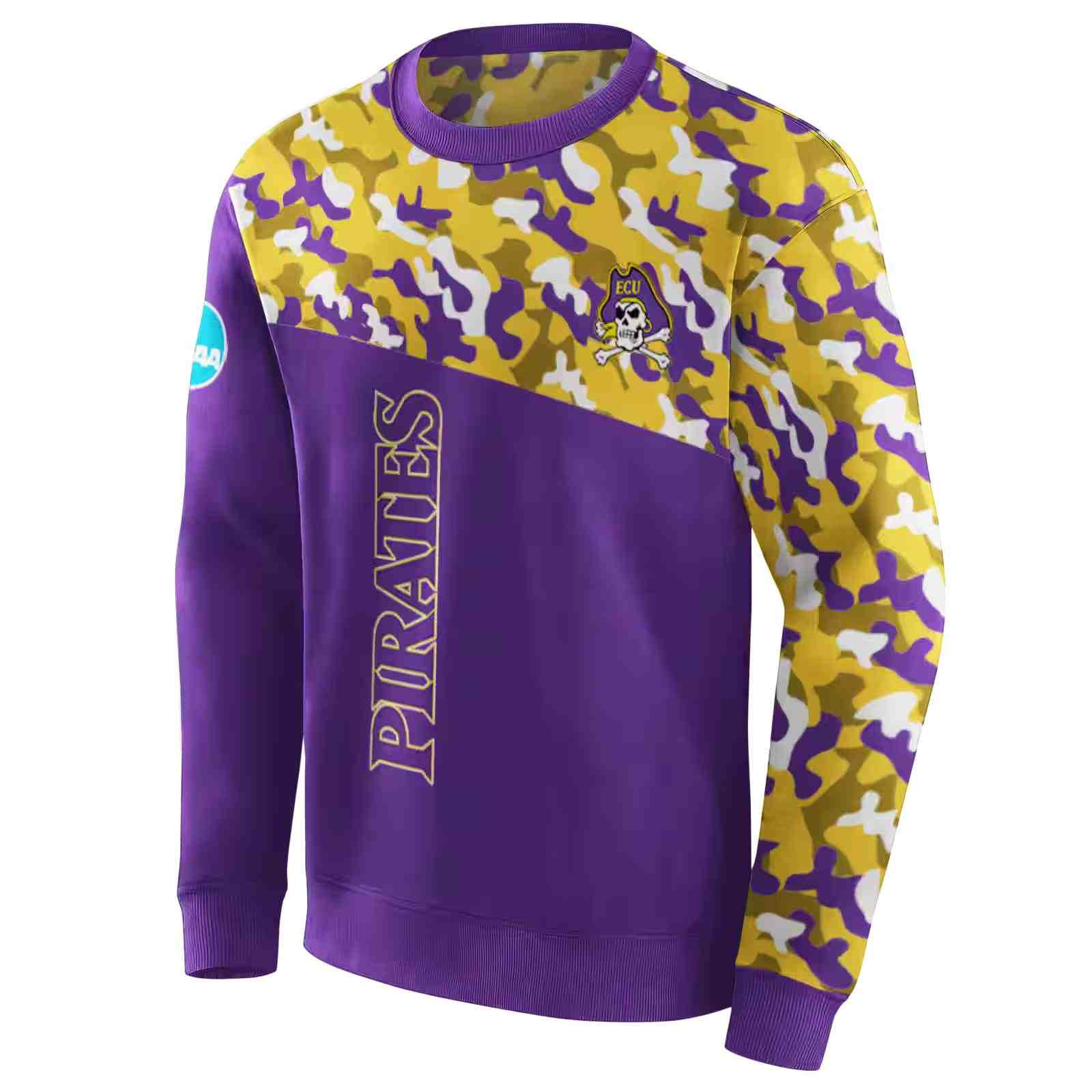 customized east carolina pirates camo pattern purple hoodie new arrival