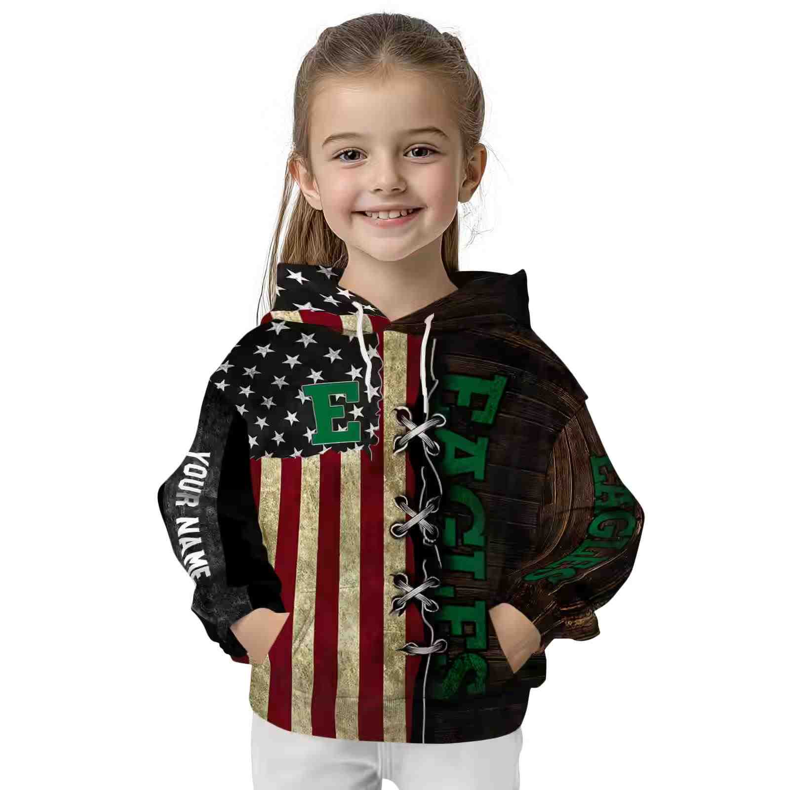 customized eastern michigan eagles american pride hoodie top rated