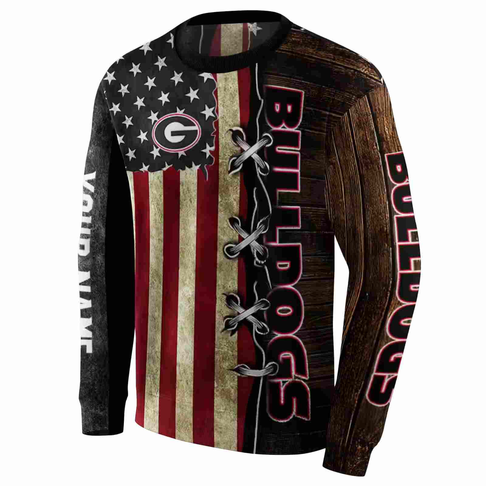 customized georgia bulldogs american pride hoodie new arrival