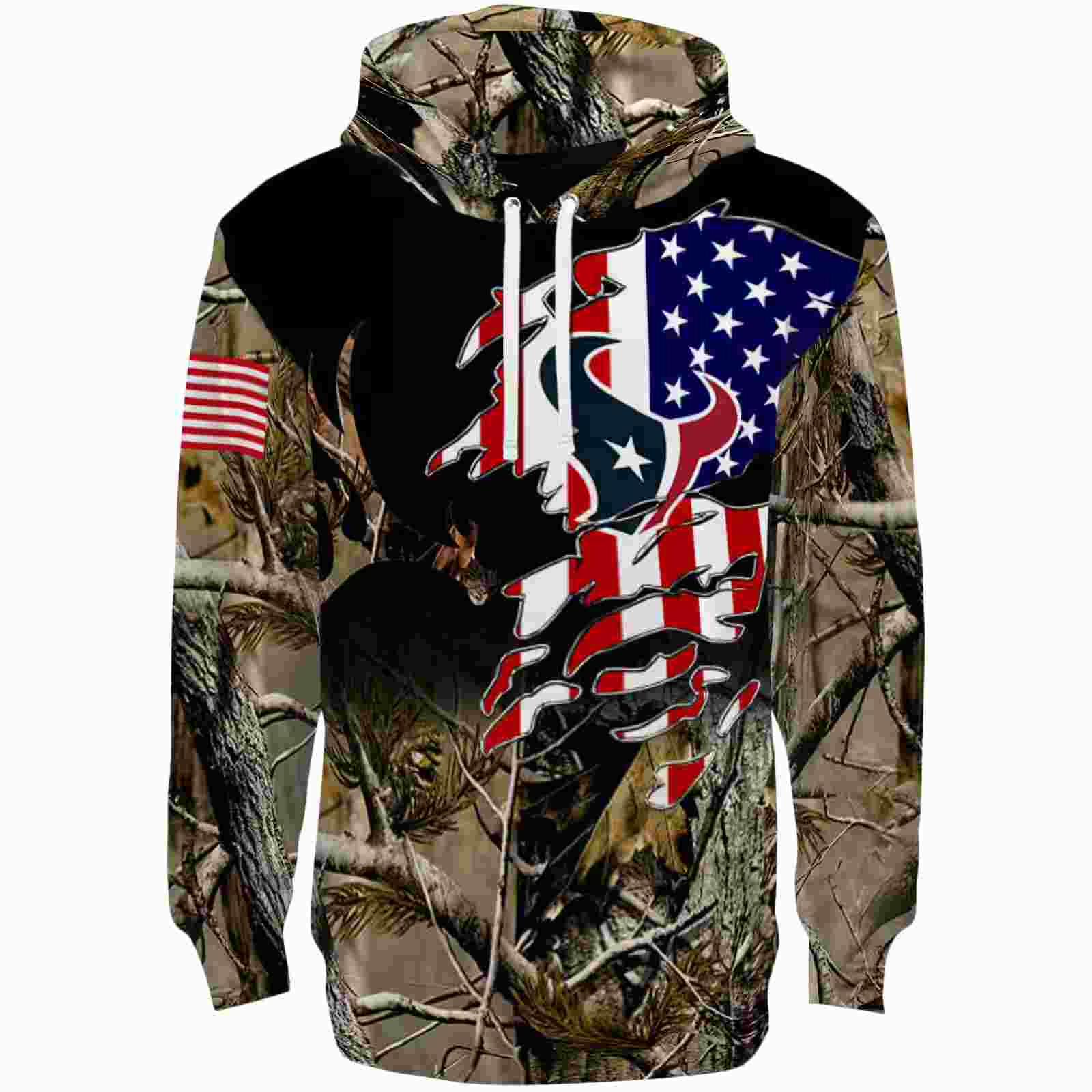 Customized Houston Texans Tree Camo Hoodie