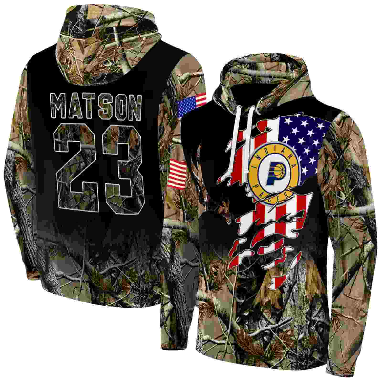 customized indiana pacers tree camo hoodie fashion forward