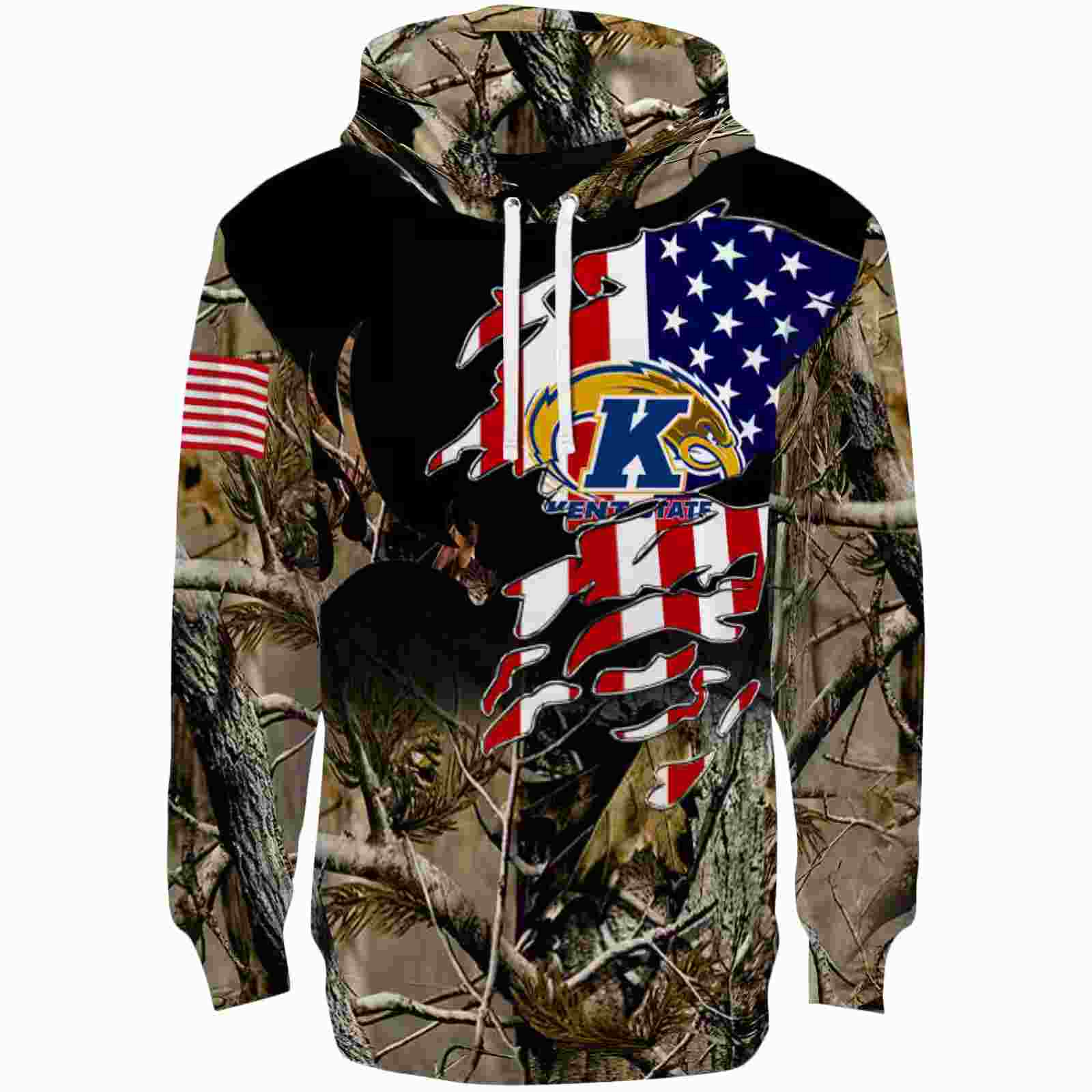 Customized Kent State Golden Flashes Tree Camo Hoodie