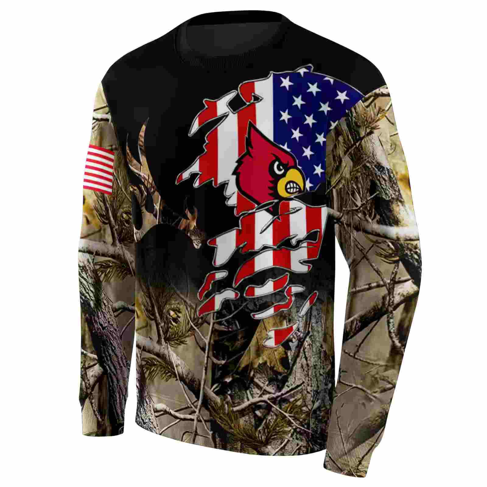 customized louisville cardinals tree camo hoodie new arrival