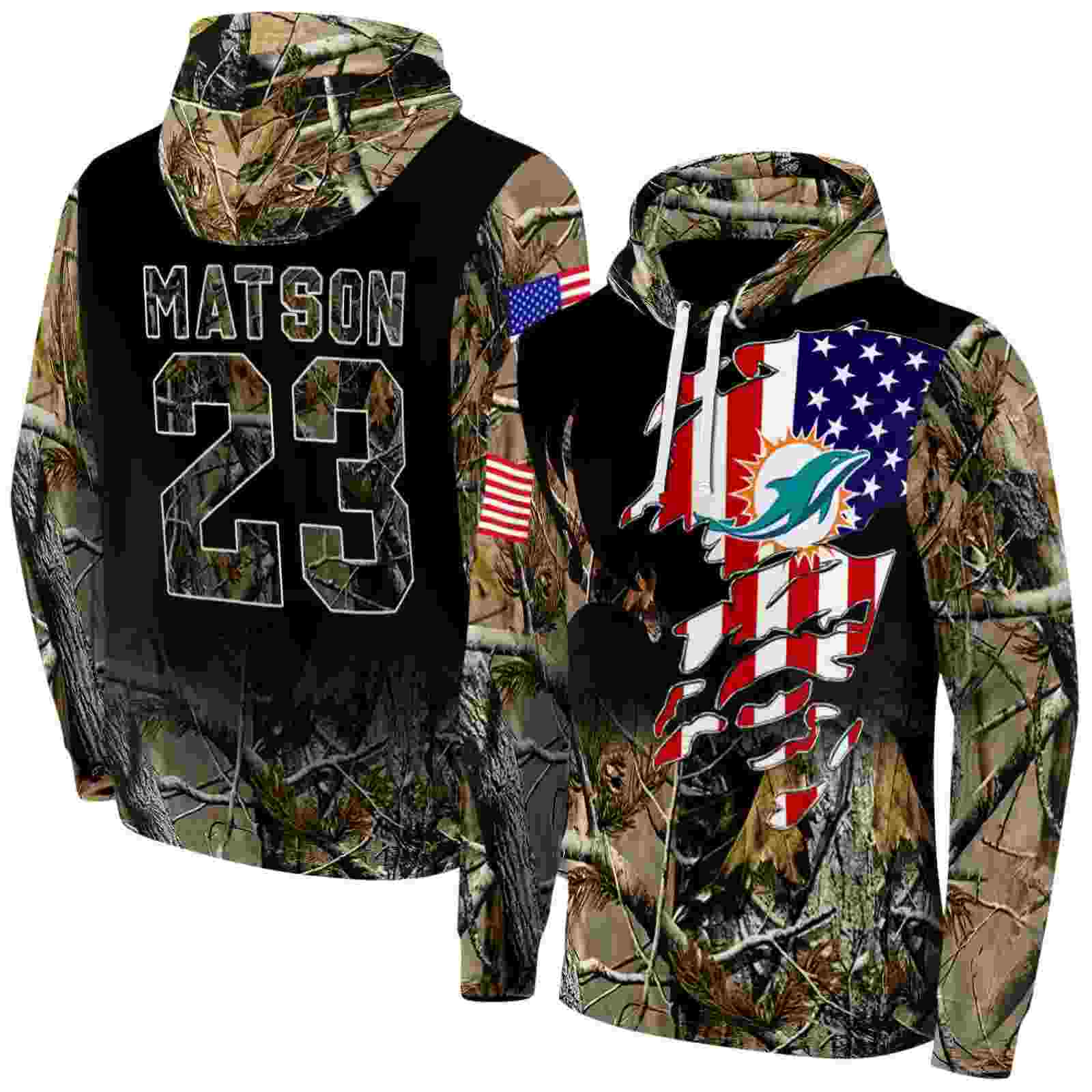 customized miami dolphins tree camo hoodie fashion forward