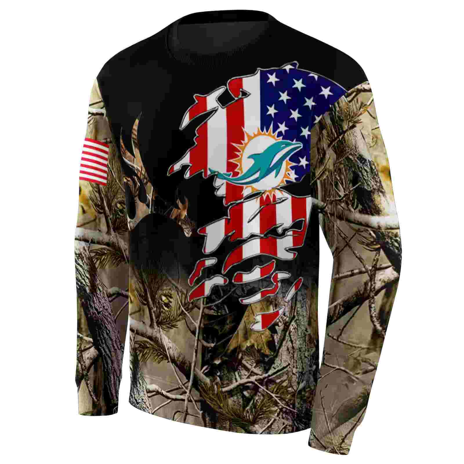 customized miami dolphins tree camo hoodie new arrival