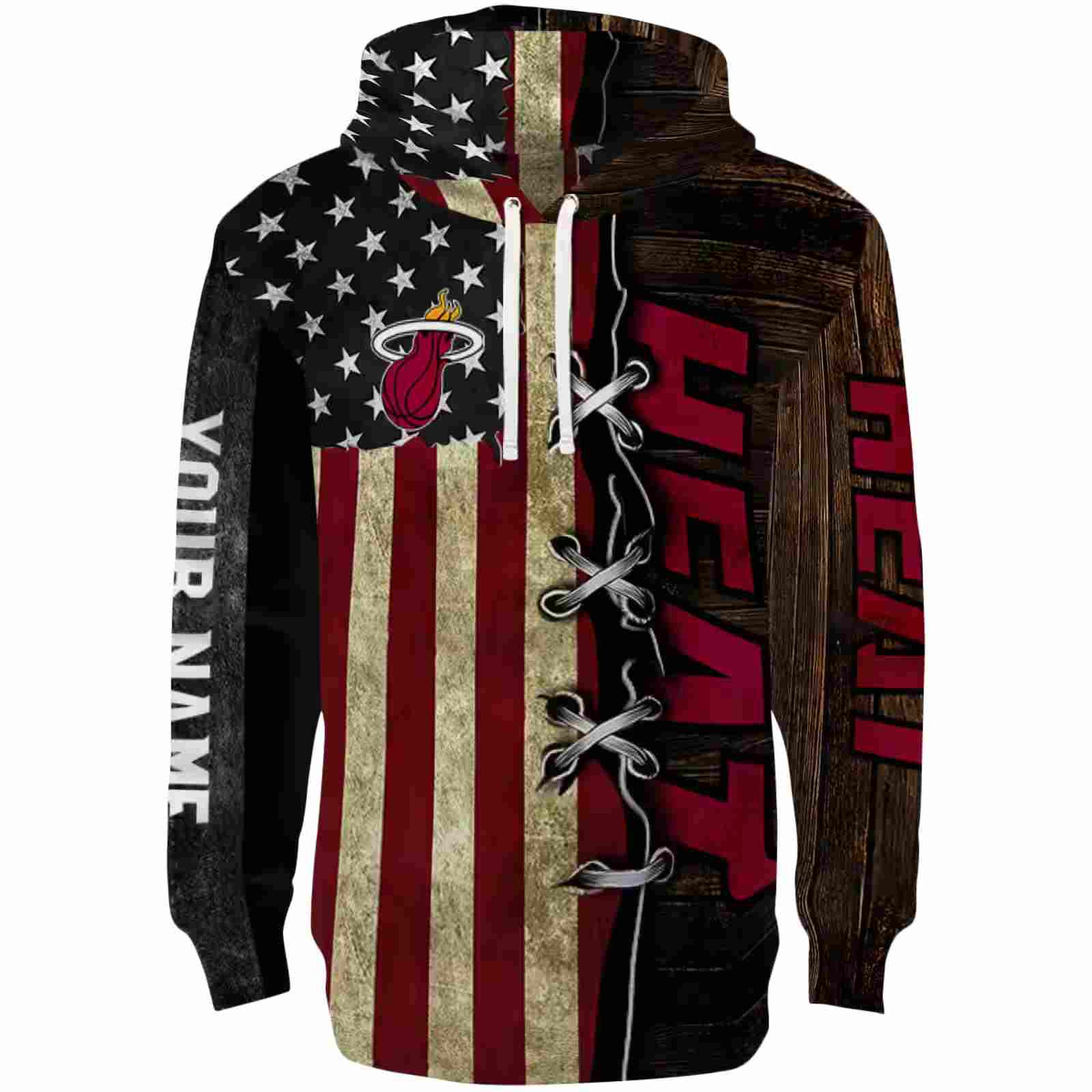 Customized Miami Heat American Pride Hoodie