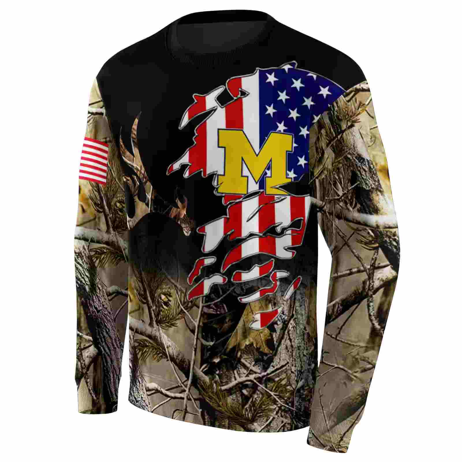 customized michigan wolverines tree camo hoodie new arrival