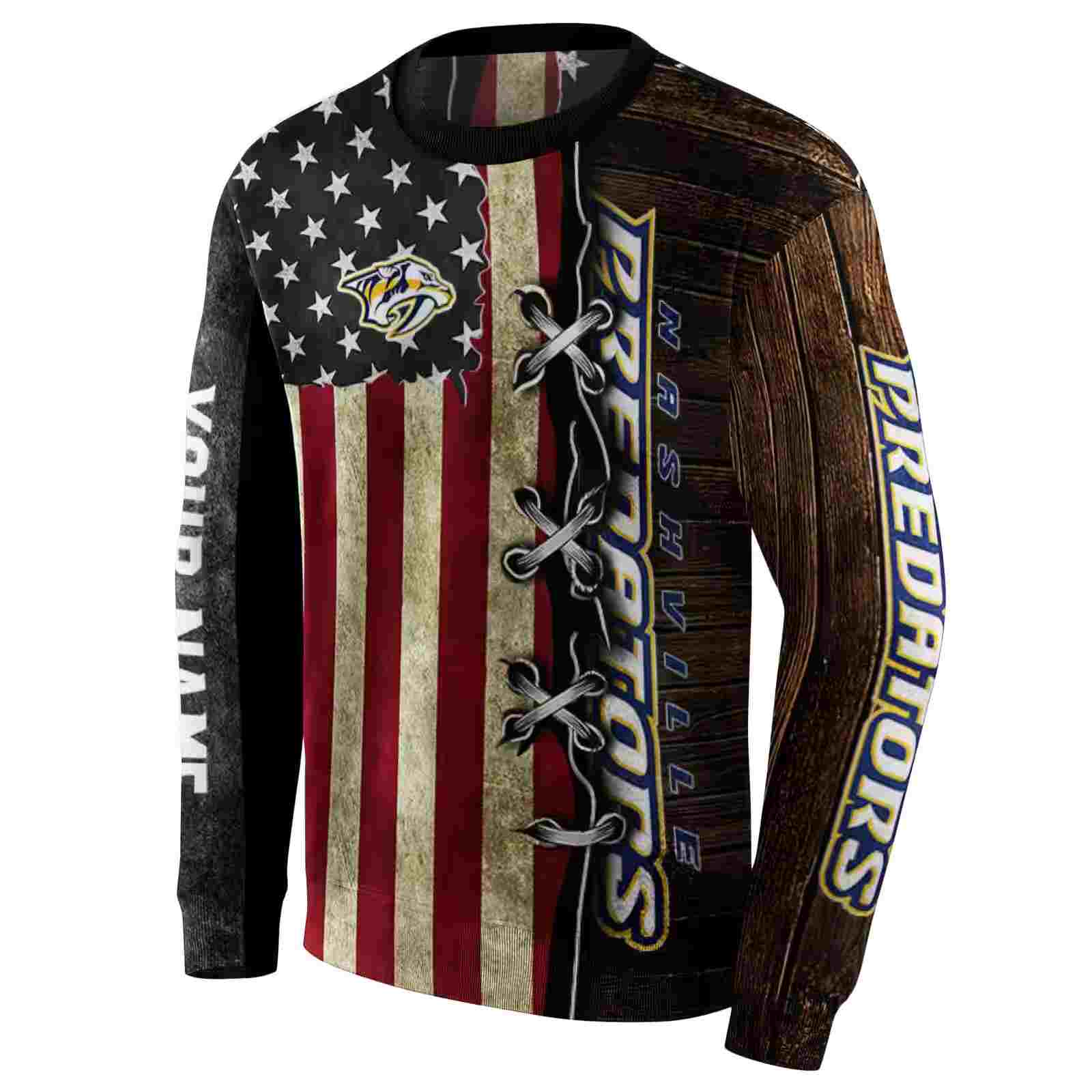 customized nashville predators american pride hoodie new arrival