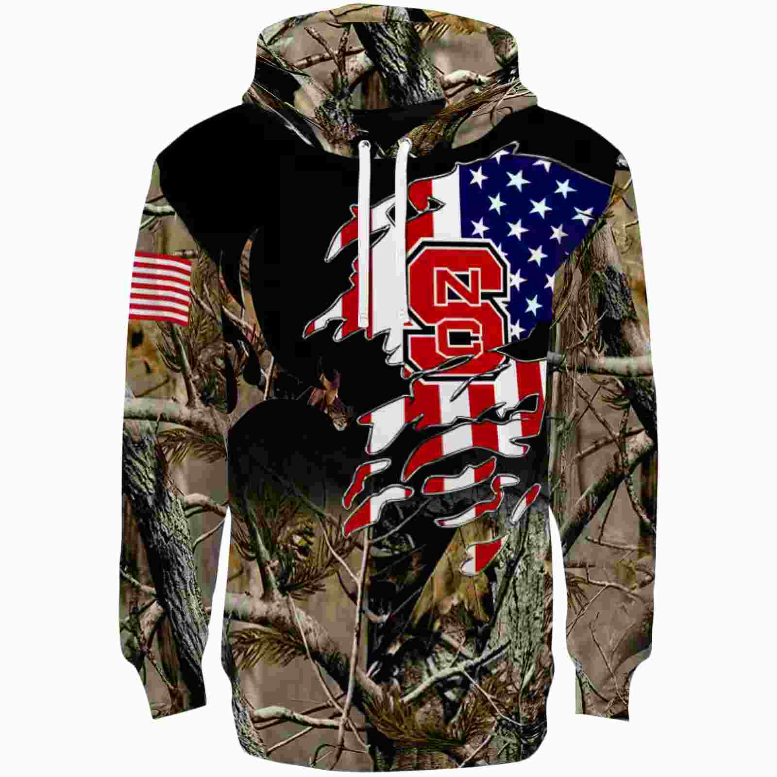 Customized NC State Wolfpack Tree Camo Hoodie