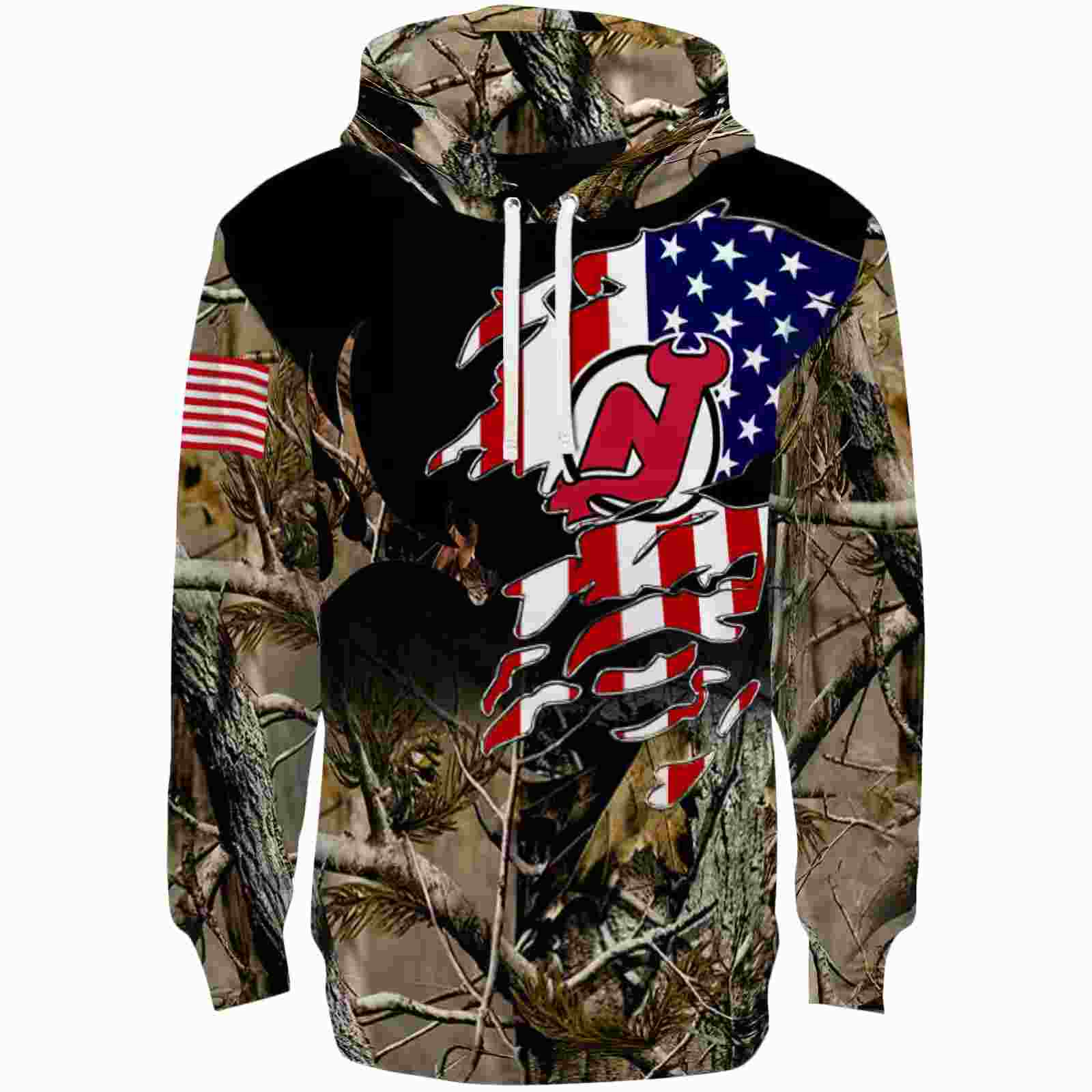 Customized New Jersey Devils Tree Camo Hoodie