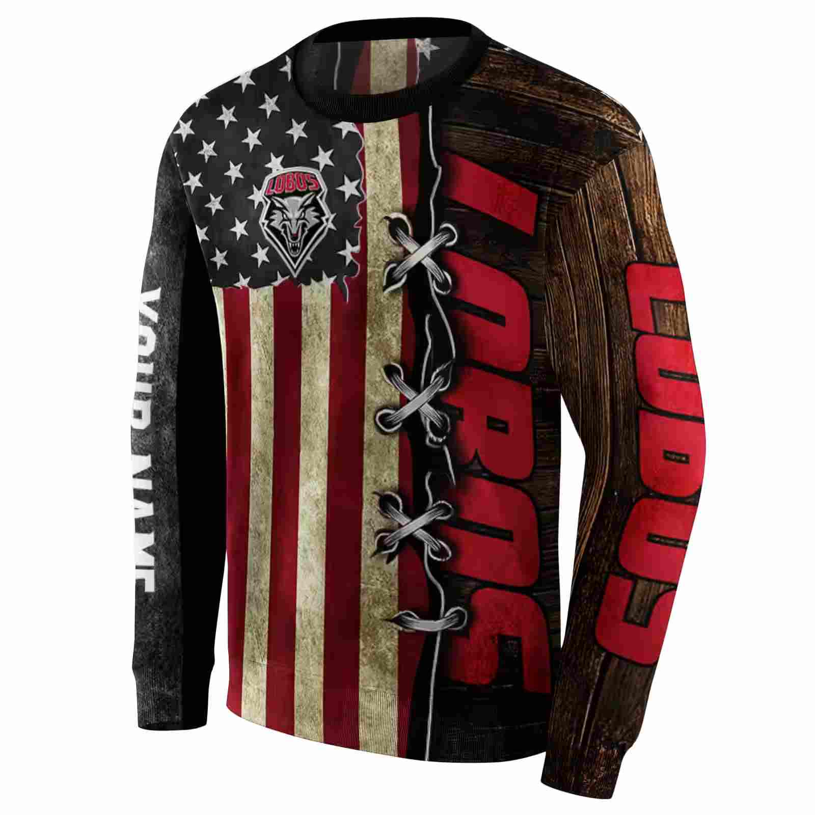 customized new mexico lobos american pride hoodie new arrival