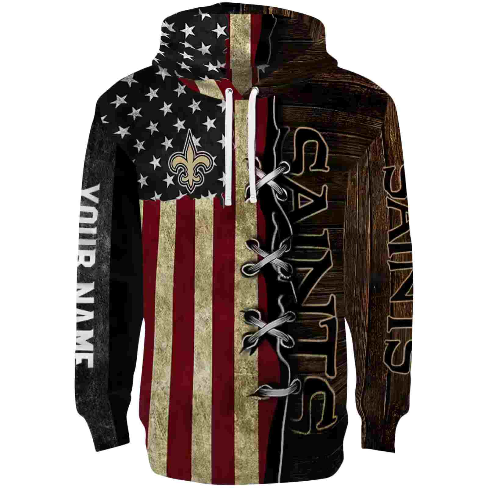 Customized New Orleans Saints American Pride Hoodie