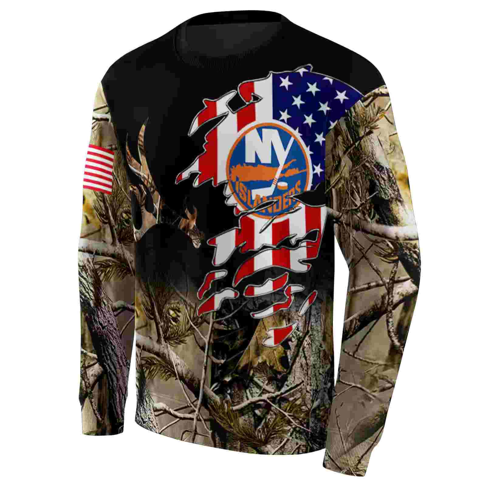 customized new york islanders tree camo hoodie new arrival