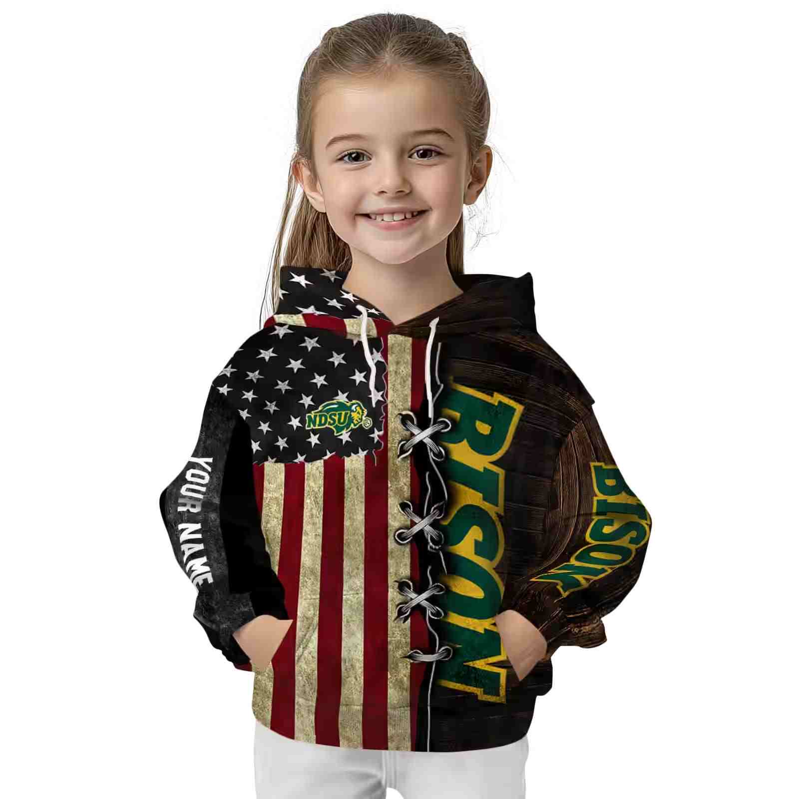 customized north dakota state bison american pride hoodie top rated