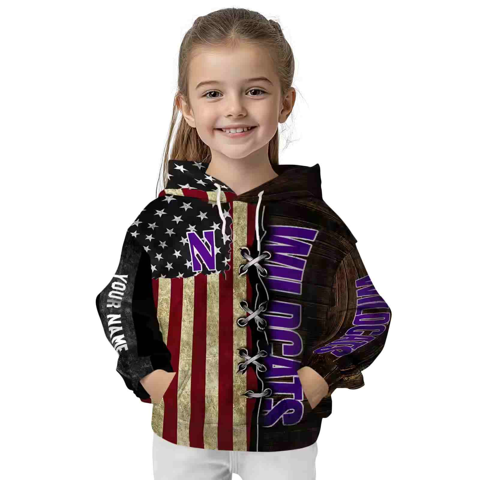 customized northwestern wildcats american pride hoodie top rated