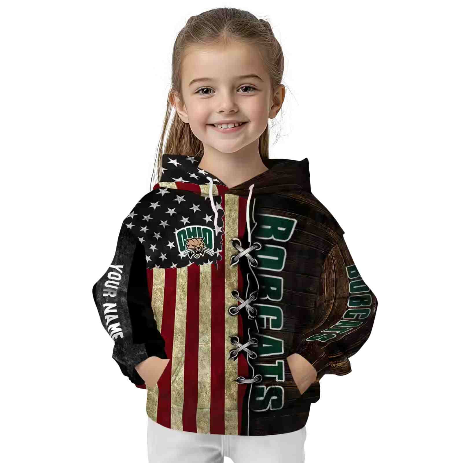 customized ohio bobcats american pride hoodie top rated