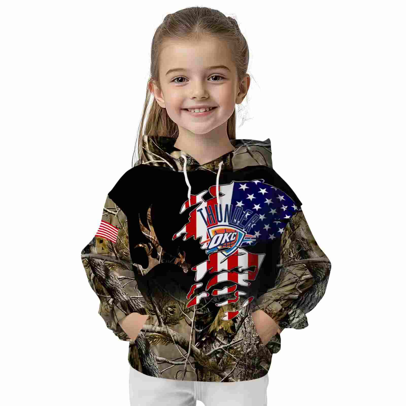 customized oklahoma city thunder tree camo hoodie top rated