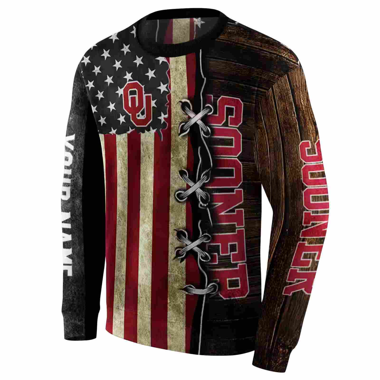 customized oklahoma sooners american pride hoodie new arrival