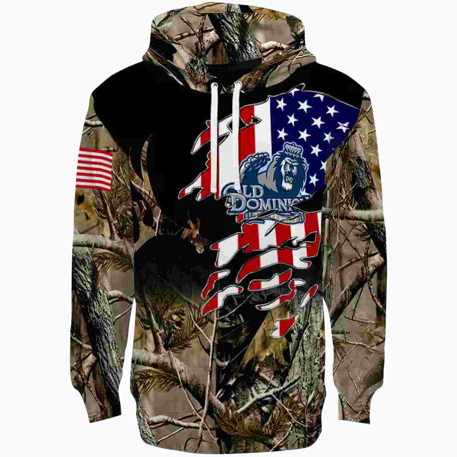 Customized Old Dominion Monarchs Tree Camo Hoodie