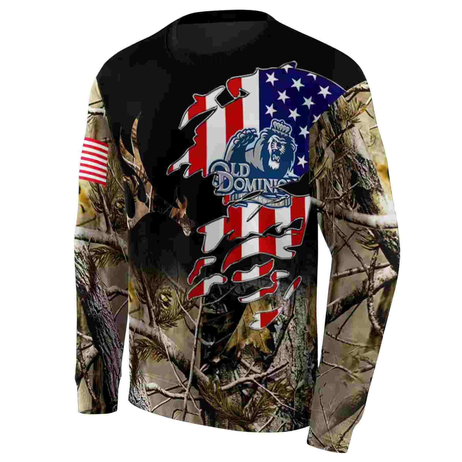 customized old dominion monarchs tree camo hoodie new arrival