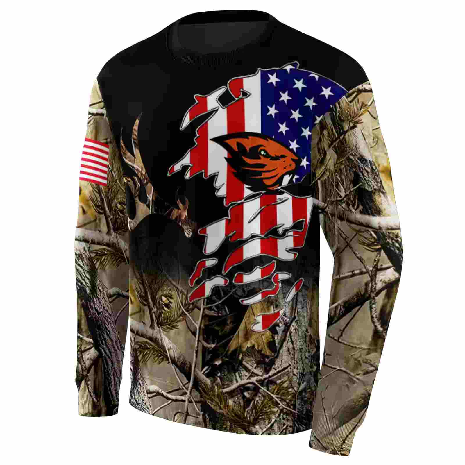 customized oregon state beavers tree camo hoodie new arrival