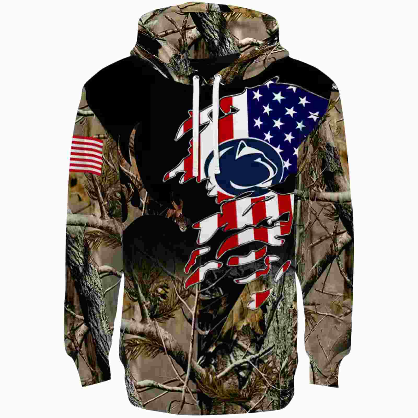Customized Penn State Nittany Lions Tree Camo Hoodie