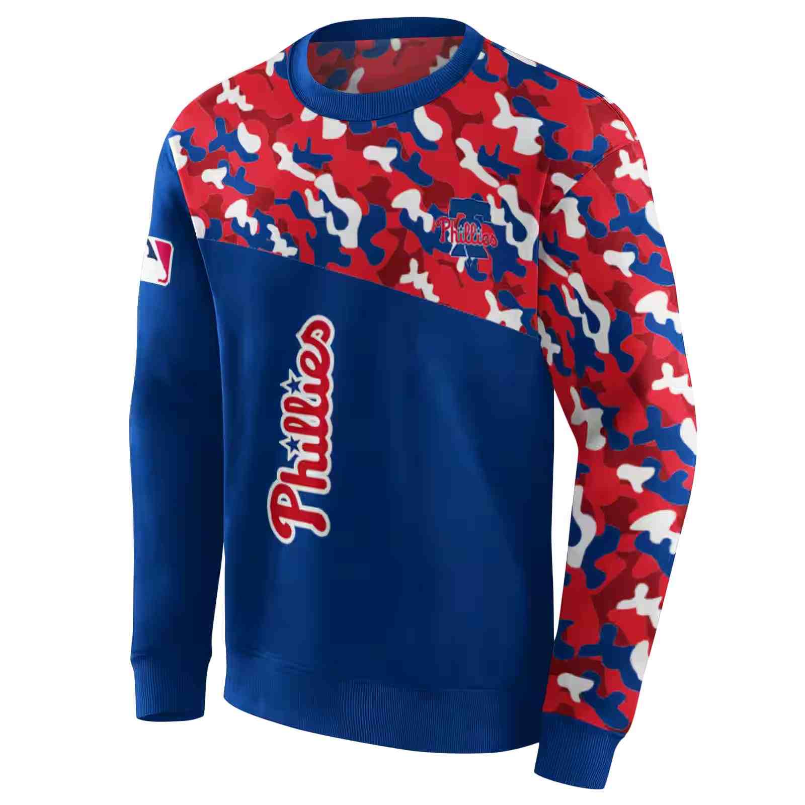 customized philadelphia phillies camo pattern blue hoodie new arrival