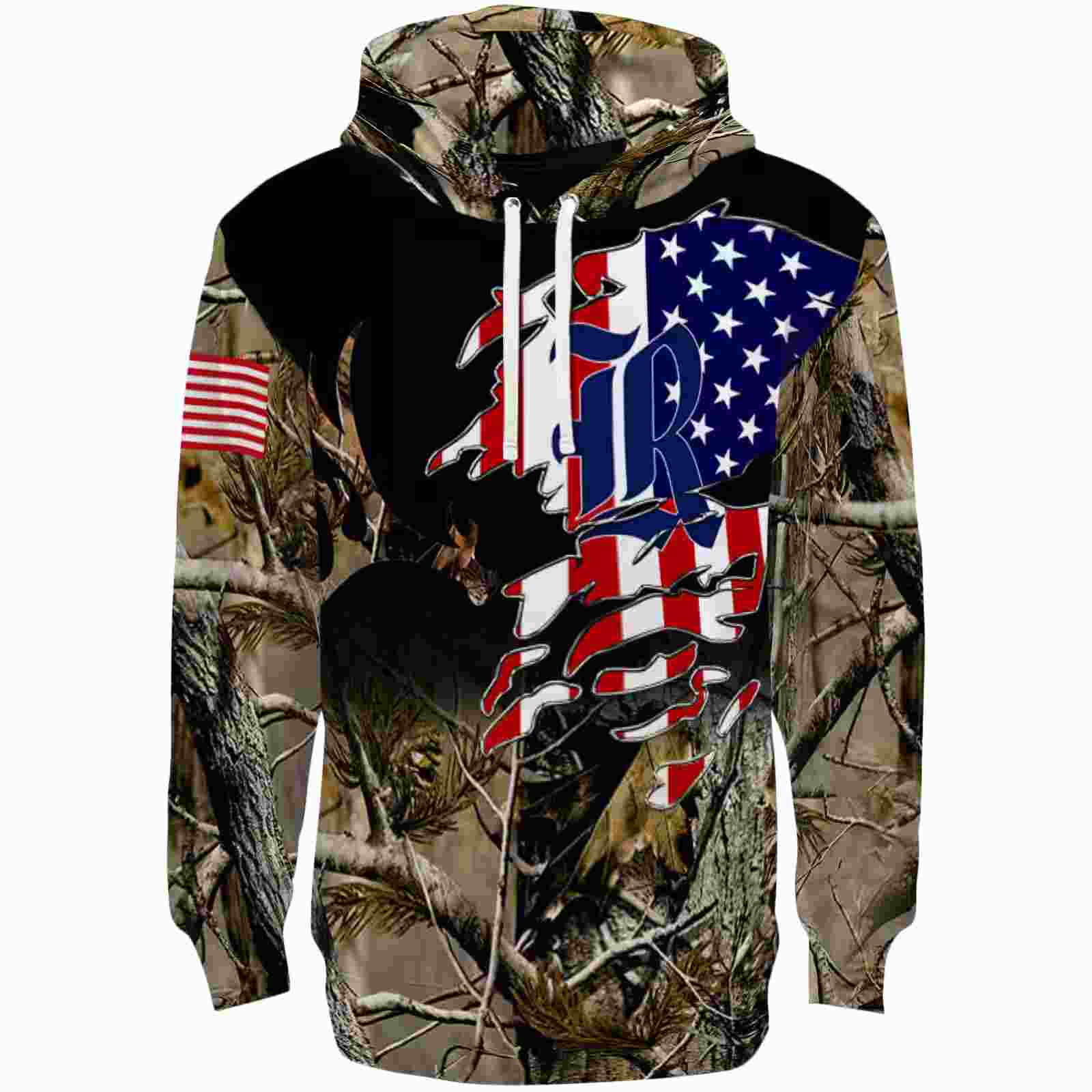 Customized Rice Owls Tree Camo Hoodie