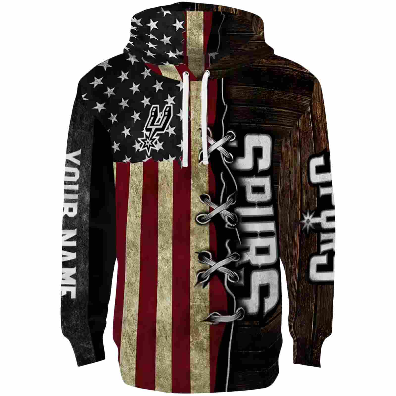 Customized San Antonio Spurs American Pride Hoodie